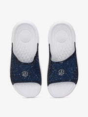 White with black tape soft slippers for men